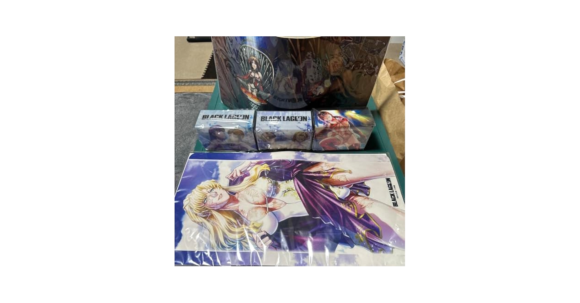 最終値下げトレカアイテムくじ　ブラックラグーンA賞B賞C賞ラストワン賞5点セット 最終値下げトレカアイテムくじ ブラックラグーンA賞B賞C賞ラスト